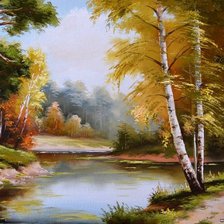 Схема вышивки «сестрички-березки»