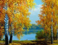 Схема вышивки «Золотая осень»