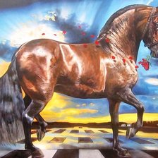 Схема вышивки «конь»