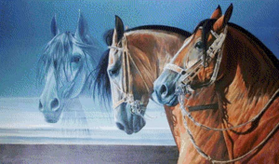 картина - лошади картина - предпросмотр