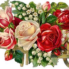 Схема вышивки «розы»