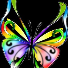 Схема вышивки «подушка Бабочка»