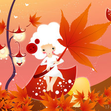 Схема вышивки «Осенняя фея»