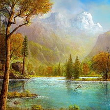 Схема вышивки «Горный пейзаж»