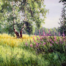 Схема вышивки «иван-чай И.Покушева»