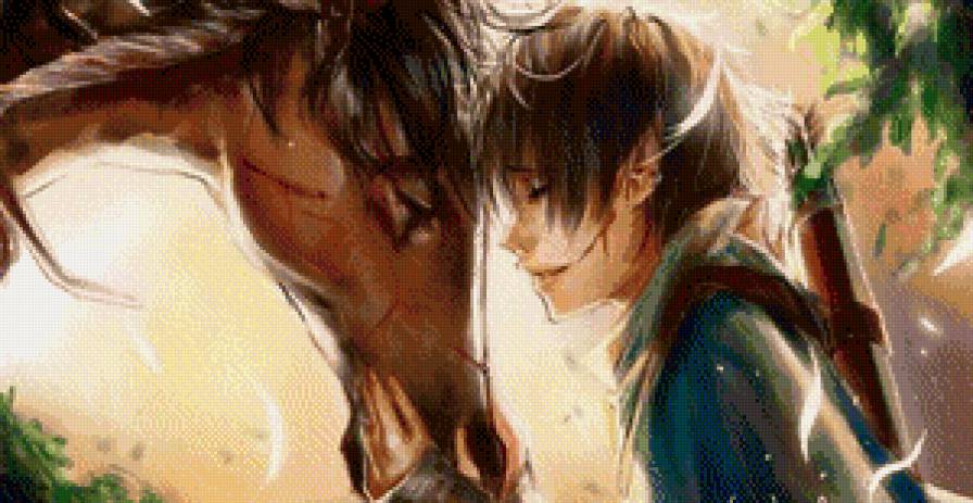 №467917 - люди, друг, животные, лошадь, природа - предпросмотр