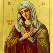 Схема вышивки «Икона Пресвятой Богородицы "Умиление"»