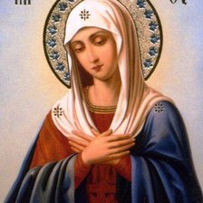 Схема вышивки «Икона Пресвятой Богородицы "Умиление"»