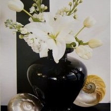 Схема вышивки «Триптих "Белые тюльпаны" часть*2»