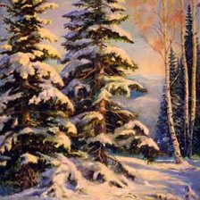 Схема вышивки «пейзаж»