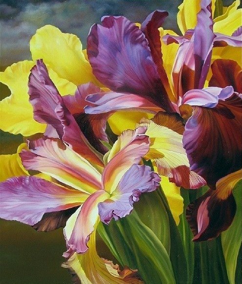 Цветы. Хилари Эдди - живопись - оригинал