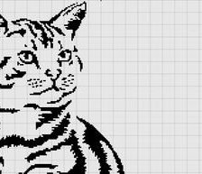 Схема вышивки «Кот»