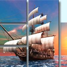 Схема вышивки «На всех парусах»