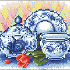 натюрморт роскошь гжели 1