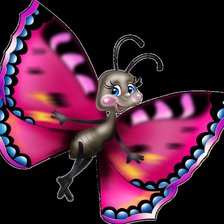 Схема вышивки «подушка Бабочка»