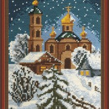 Схема вышивки «церковь»