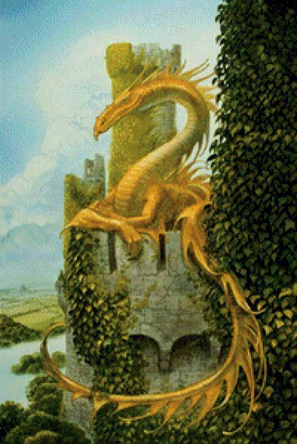 Страж замка - фэнтэзи, сказка, дракон - предпросмотр