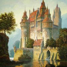 Схема вышивки «Средневековый замок»