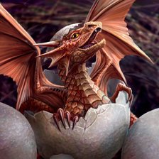 Схема вышивки «Маленький дракоша»