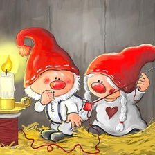 Схема вышивки «Гномы»