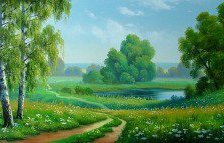 Схема вышивки «Лесная поляна»