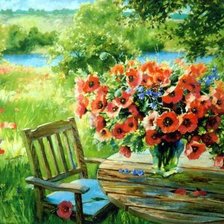 Схема вышивки «Краски лета»