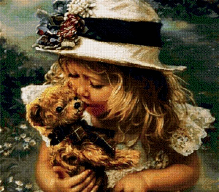 девочка в шляпке - девочка, дети - предпросмотр