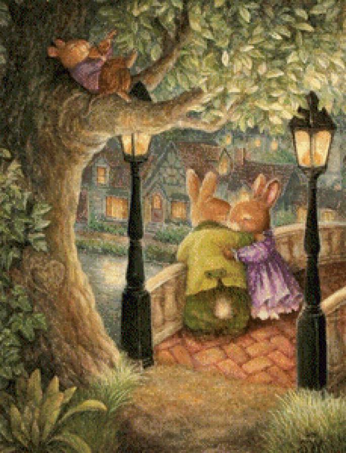 Любовь - кролики, сказка, зайцы - предпросмотр