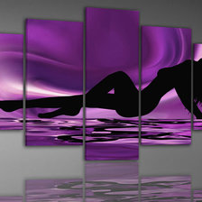 Схема вышивки «девушка триптих»