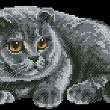 Схема вышивки «британец»