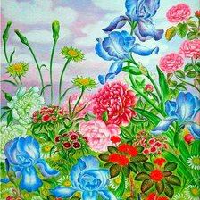 Схема вышивки «серия "цветы"»