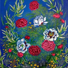 Схема вышивки «серия "цветы"»