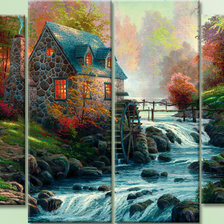 Схема вышивки «Мельница»