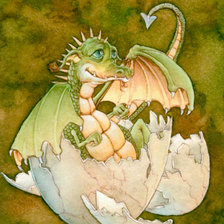 Схема вышивки «дракон»