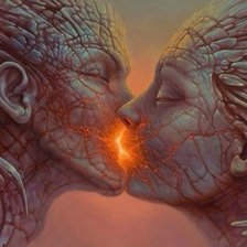 Схема вышивки «поцелуй»