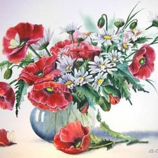 Схема вышивки «букет цветов»