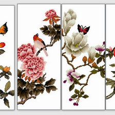 Схема вышивки «полиптих»