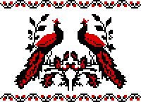 Схема вышивки «украинская вышиванка»