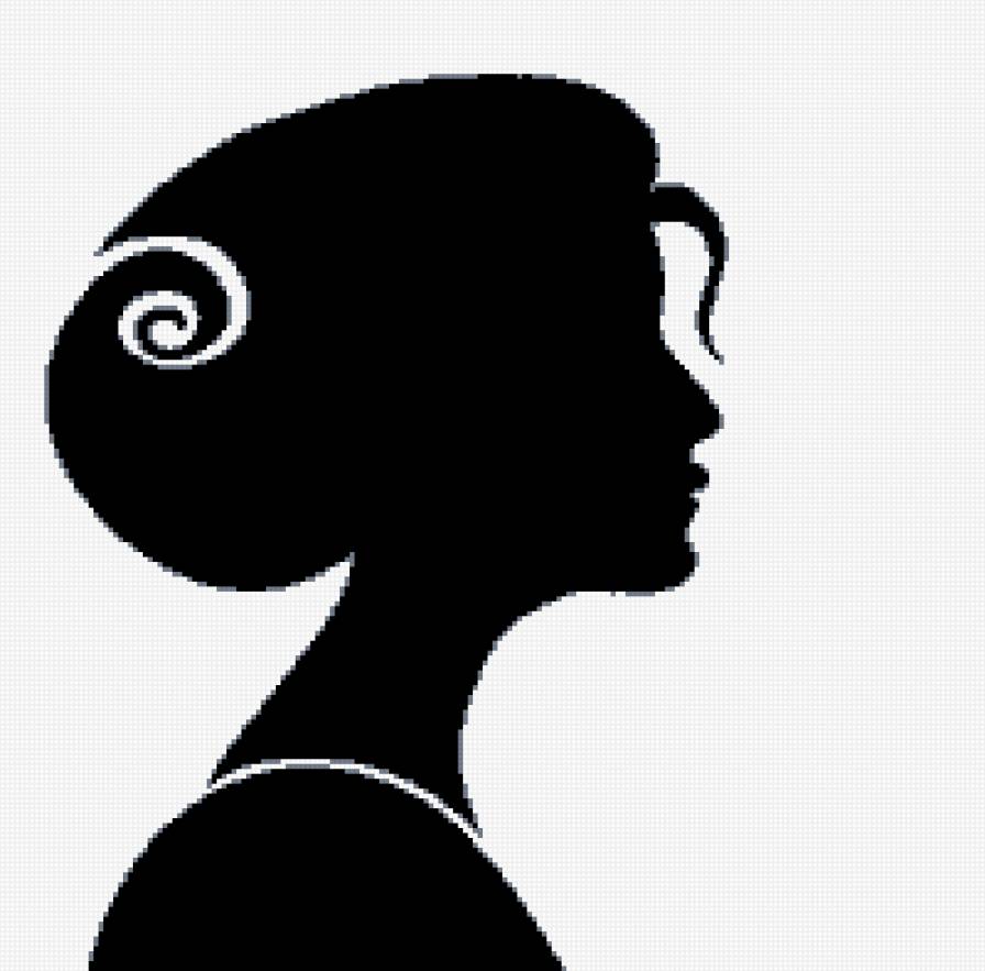 Силуэт - силуэт, монохром - предпросмотр