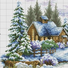 Схема вышивки «ZIMA»