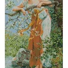 Схема вышивки «Девушка»