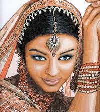 Схема вышивки «Индианка»