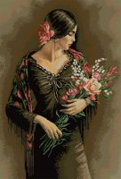 Схема вышивки «Девушка»