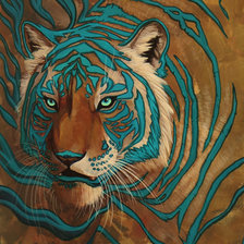 Схема вышивки «Тигр»