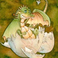 Схема вышивки «Вылупился»