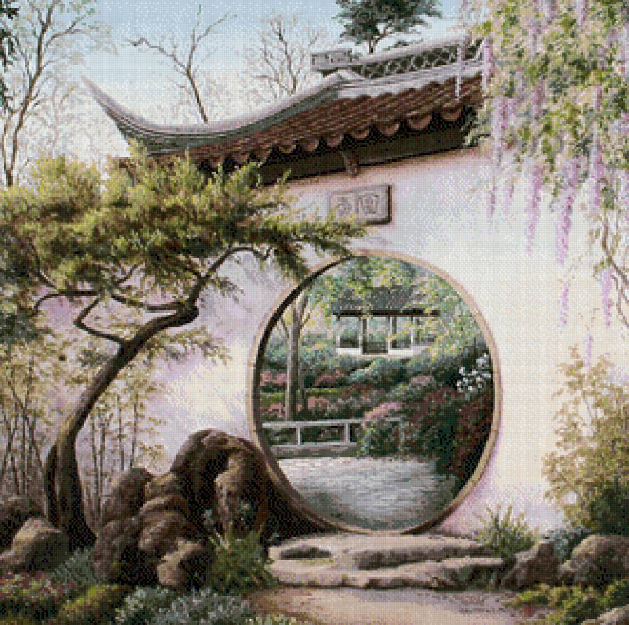 Японский сад - природа - предпросмотр