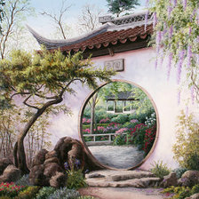 Схема вышивки «Японский сад»