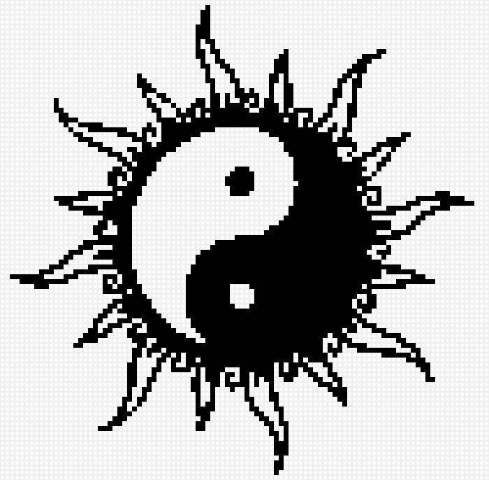 символ инь янь - символ, инь янь - предпросмотр