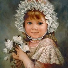 Схема вышивки «девочка»