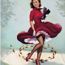 Схема вышивки «девушка»